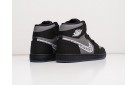 Зимние Кроссовки Dior x Nike Air Jordan 1 цвет: Черный